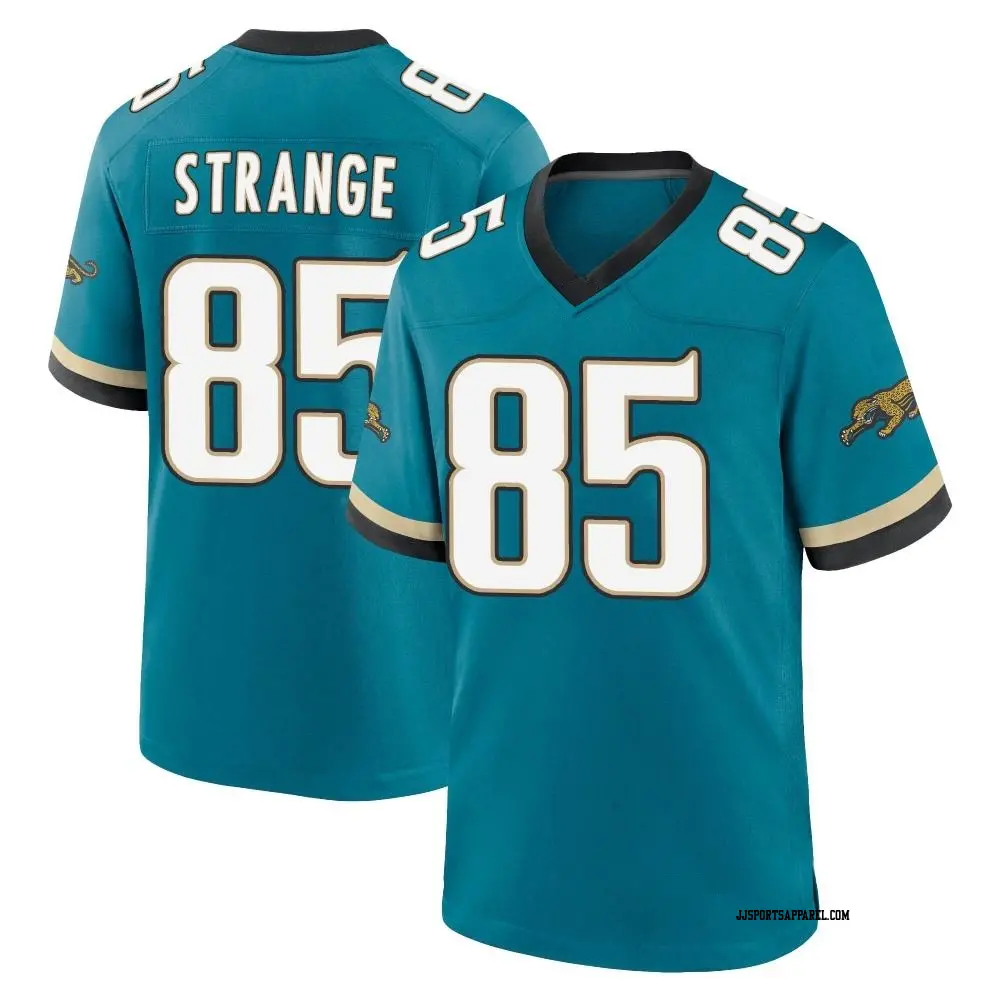 Game Teal Youth Brenton Strange Jacksonville Jaguars Prowler Throwback  Jersey